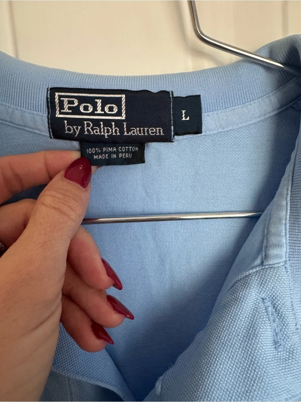 Ralph Lauren Light Blue Men’s Polo Shirt with Pony Logo